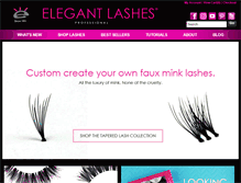 Tablet Screenshot of elegantlashes.com